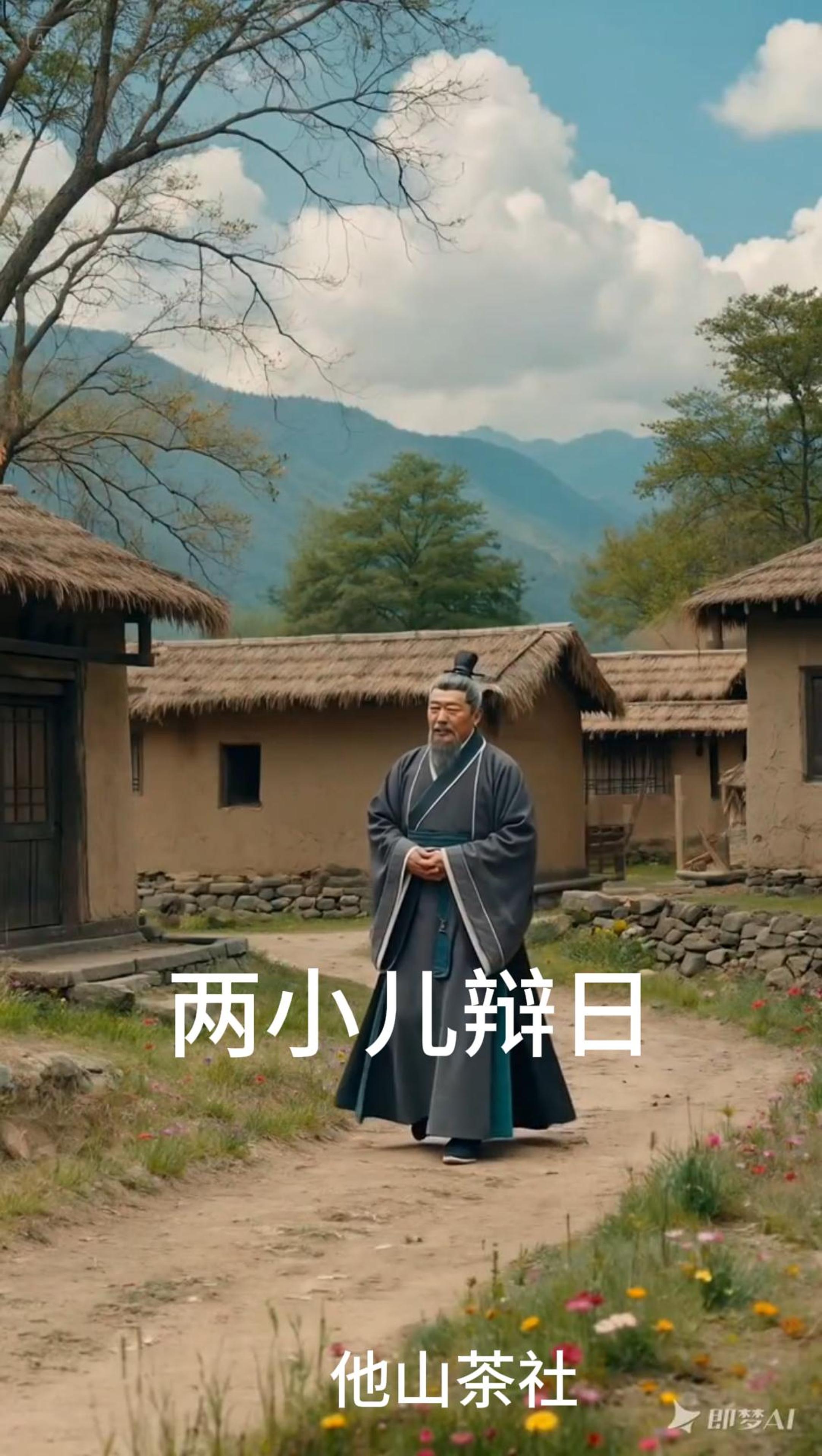 列子《两小儿辩日》孔子东游 见两小儿辩斗